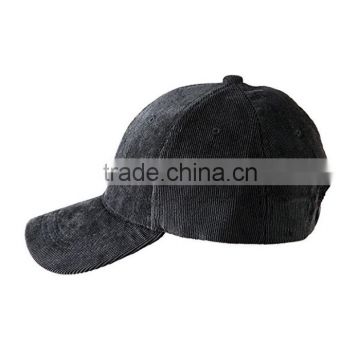 2017 custom wholesale corduroy baseball cap