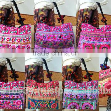 Thai Embroidered HMONG Hill Tribe Hand Bag Tote Bag