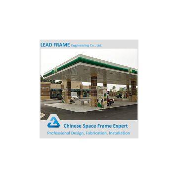 New Design Type Anti-corrosion Steel Space Frame Gas Station Roof
