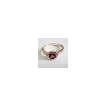 18k rose gold ruby ring