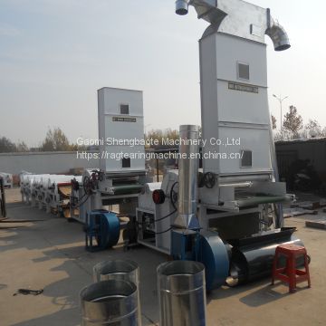cotton waste recycling machine 7 rollers