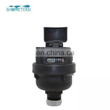 plastic body volumetric rotary piston water meter with non return valve