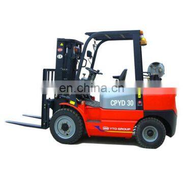 China Top Brand YTO 3ton small hydraulic forklift