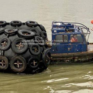 Ship inflatable floating pneumatic fender