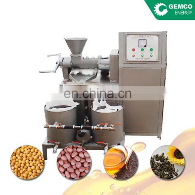 Semi-auto integrated small scale canola seed soybean vegetable oil extraction machine