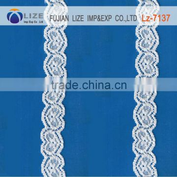 Lace product type embroidery elastance lace trim