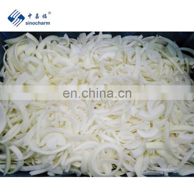 Sinocharm BRC A Approved IQF Fresh Vegetable Onion Strips Suppliers Frozen White Onion