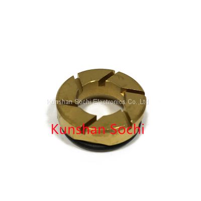 Big Hole Golden Metal Round with Step Pressure Foot Disk Insert for PCB Hitachi Drilling Machine