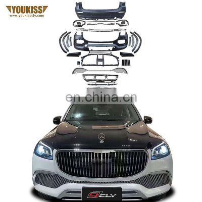 Genuine Car Accessories 20-21 For Benz GLS X167 Upgrade MBH 20-21 Front Bumper Car Grille Flog Lamp Grille Wheel Arch Body Kits