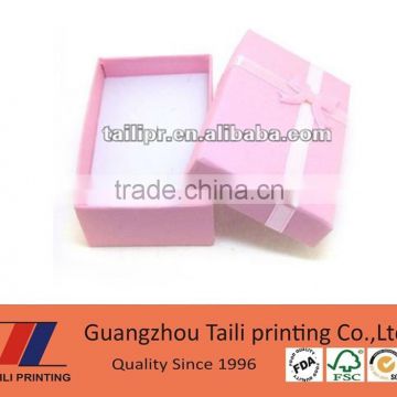 Fashion design cardboard pink jewelry box