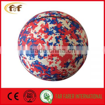 2016 hot sale Multi-colors promotional rubber basket ball
