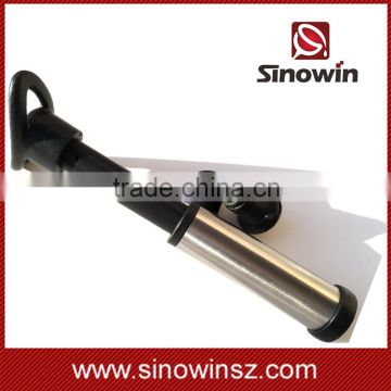 Stainless vacuum pump bottle saver with plastic pump