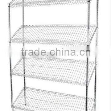 Chrome Sloping Wire Shelving