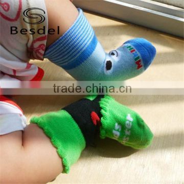 Cute baby socks with rubber soles, anti slip baby socks