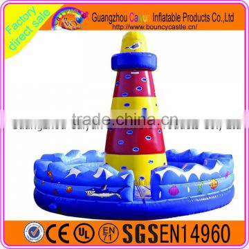 Kids Used Small Inflatable Rock Climbing Wall For Sale