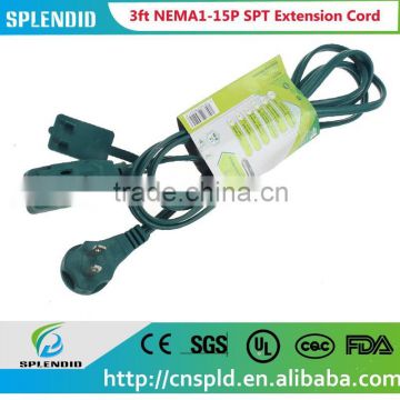 SAA power lead NEMA1-15P Green Extension Cord