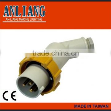 watertight taiwan made 220v blue type electrical 3 phase impa industrial double waterproof iec marine plug