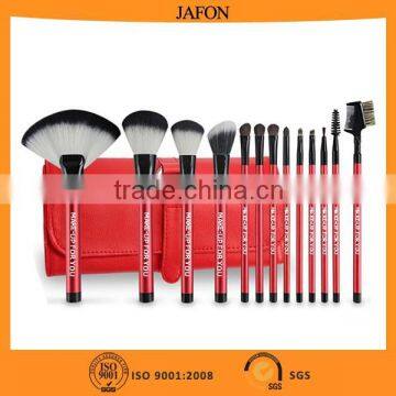 Special designed 13 pieces red brushes 2015 new make up brush