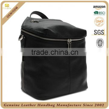 Fashion quality convertible backpack purse black leather backpack for women                        
                                                Quality Choice