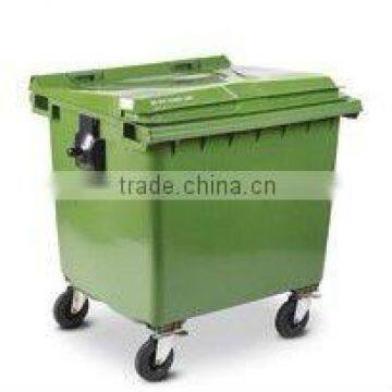 1100L outdoor big plastic garbage can/plastic dustbin/wastebin