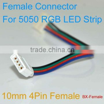 Line Connector For RGB Led Strip Light 3528/5050 10mm PCB 4pin Female or Male