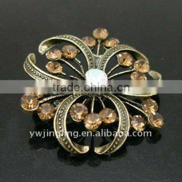 coffee crystal brooch