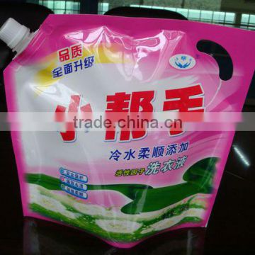 Laundry Detergent Pouch Stand Up Pouch with Spout