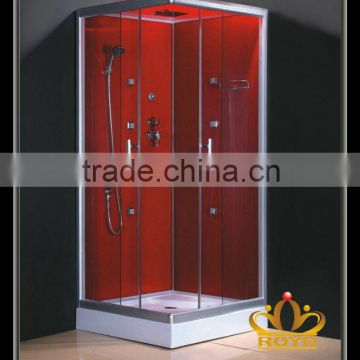 prefabricated bathroom shower Y535 with red back