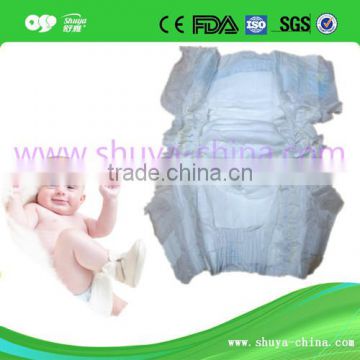 Super care diaper with fluff pulp material