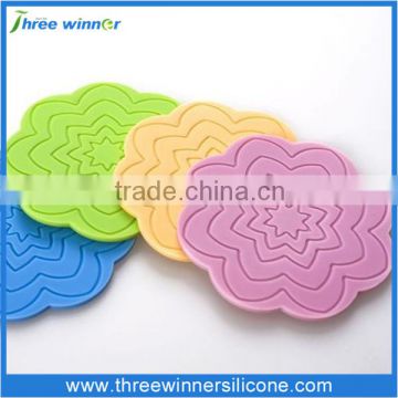 New design silicone cup mat custom colorful silicone mat