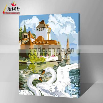The best handmade beautiful gifts DIY oil painting by number from china