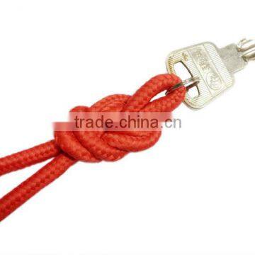 Hot sell new design red rope knot keychain made in Guang Dong factory