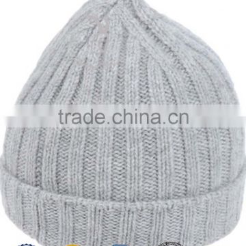 Hot Sale Cashmere Beanie Hats With Custom Woven Label