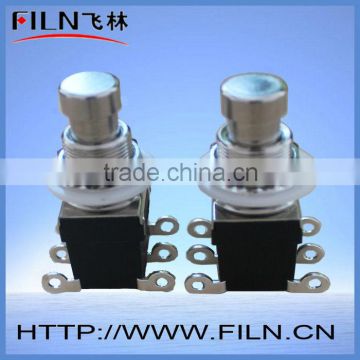 guitar push button switches SPST 6 pin
