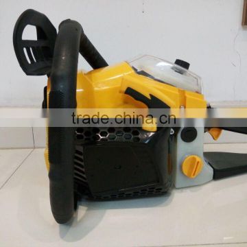One hand competitive 2.5kw 52cc new design yellow color 5200 chainsaw