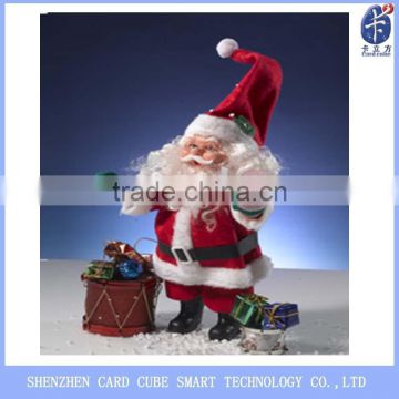 3d lenticular christmas card with Santa Claus photo
