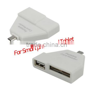 Portable Card Reader Micro USB Card Reader for Smart phone and Tablet
