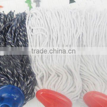 china factory hot selling cotton mops with plastic socket,flat mop head