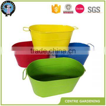 2016 Oval Metal Flower Pot Bucket