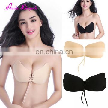 China Factory Hexin Push Up Sexy Strapless Bra