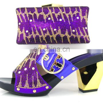 2016 Most popular high heel woman party shoes and matching bags H16012425