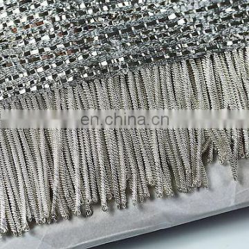 Silver Bullion Fringe / size 5 cm silver bullion fringe / bullion fringe