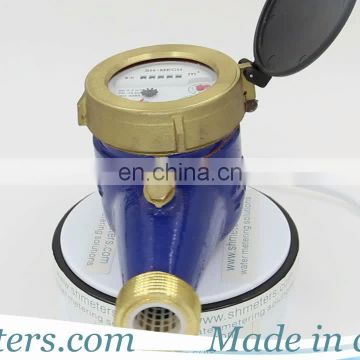 long life  multi jet pulse water meter with non-return valve
