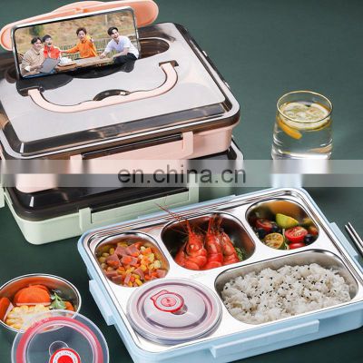 Best Selling Japanese Airtight PP Warmer Back To School Tiffin Stainless Steel Lunch Box