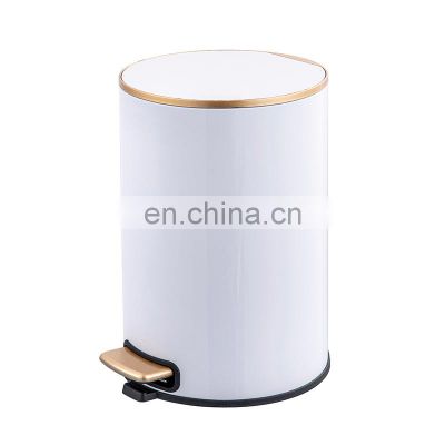 Cosmetic Pedal Bin Easy Close Stainless Steel 8L Waste Bin with Soft-Close Mechanism Basics Rubbish Bin
