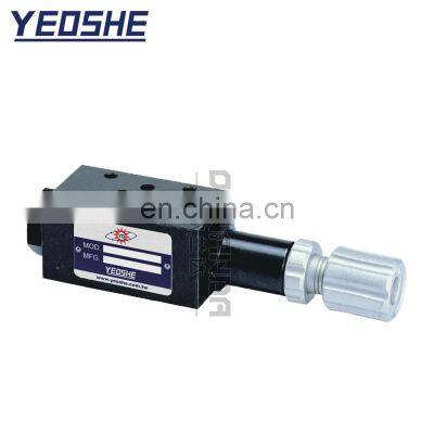 Taiwan YEOSHE MBR-03P hydraulic regulating valve 06A pressure regulating valve MBR-02 superimposed pressure reducing valve
