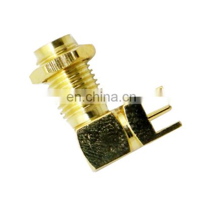 17mm RF Coaxial SMA Female Connector, SMA-KWE PCB Welding Right Angle SMA Connector