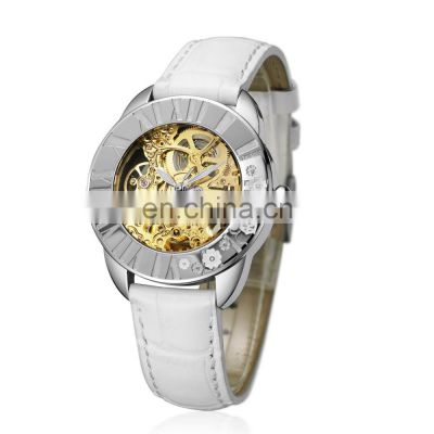 Low MOQ Customized Automatic Wristwatches Stainless Steel Luxury Watch Women Popular Mechanical Watch
