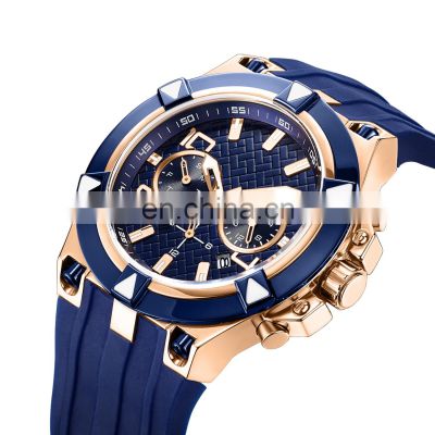 Wholesale OEM ODM Branded Relojes Pare Hombres Mens Quartz Watches Japanese Quartz Movement Watches Luxury Sport Watch For Man