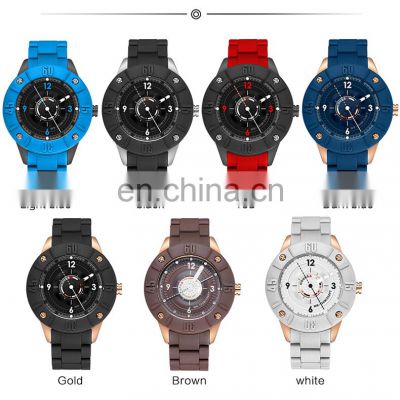 Hot Special Design 10atm Waterproof Mens Watch Fashion Silicone Strap Luxury Watches Oem Sports Mens Watch